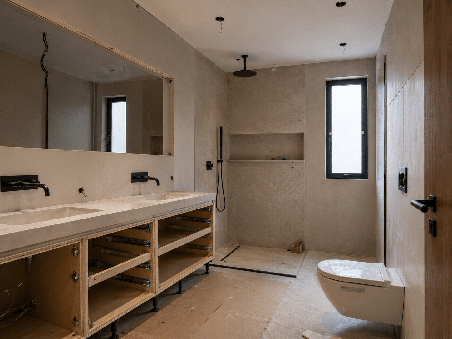Execução de banheiro em projeto de design de interiores em Piracicaba