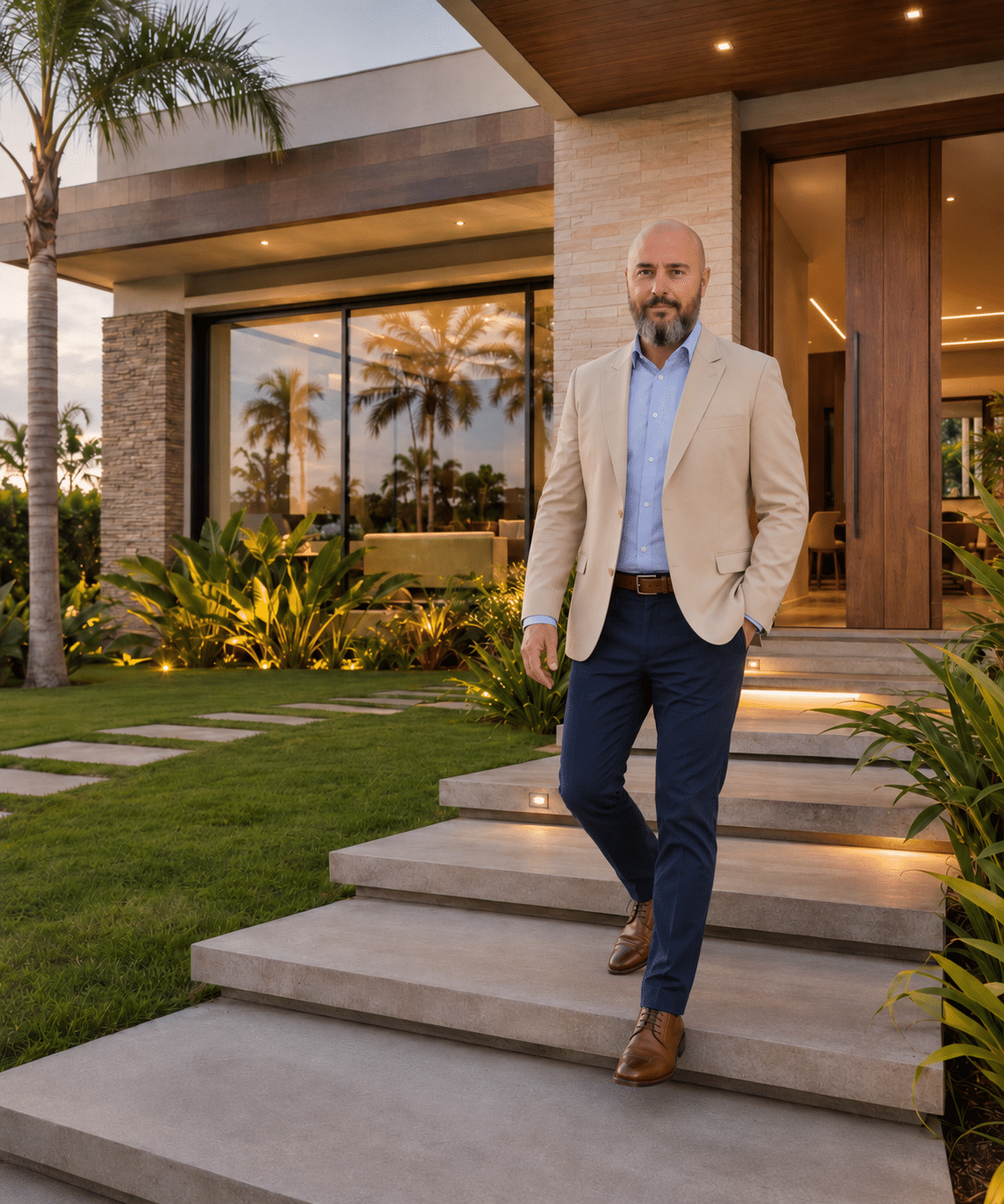 Arquiteto visitando uma casa pronta em Piracicaba